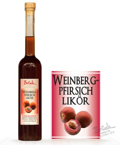 Weinberg-Pfirsichlikör 18% vol. 0,5 Liter